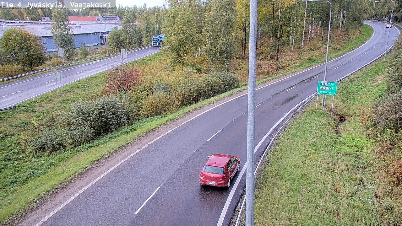 Weather Camera Image Road 4 Jyväskylä, Vaajakoski, Jyväskylä, Keski-Suomi