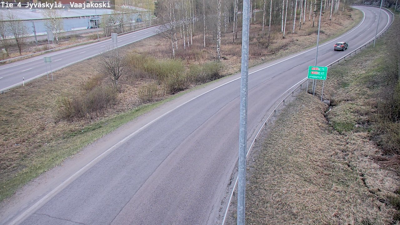 Weather Camera Image Road 4 Jyväskylä, Vaajakoski, Jyväskylä, Keski-Suomi
