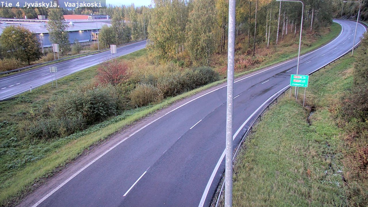 Weather Camera Image Road 4 Jyväskylä, Vaajakoski, Jyväskylä, Keski-Suomi