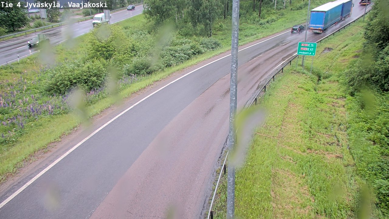 Weather Camera Image Väg 4 Jyväskylä, Vaajakoski, Jyväskylä, Keski-Suomi