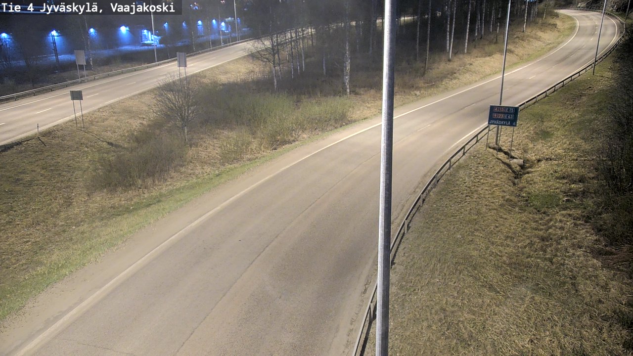 Weather Camera Image Road 4 Jyväskylä, Vaajakoski, Jyväskylä, Keski-Suomi