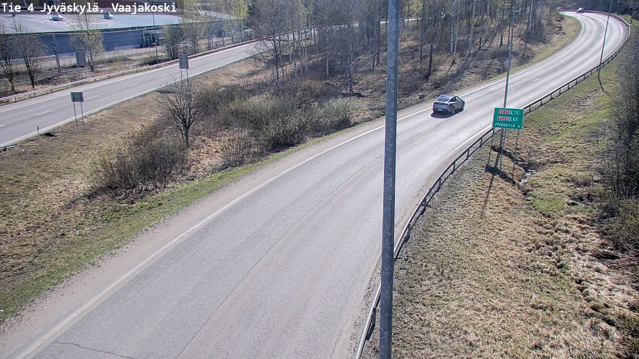 Weather Camera Image Road 4 Jyväskylä, Vaajakoski, Jyväskylä, Keski-Suomi