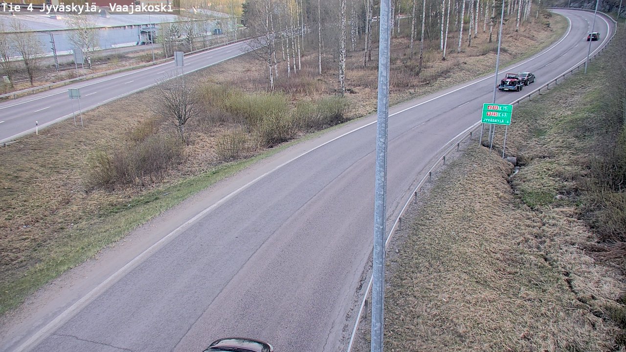 Weather Camera Image Road 4 Jyväskylä, Vaajakoski, Jyväskylä, Keski-Suomi