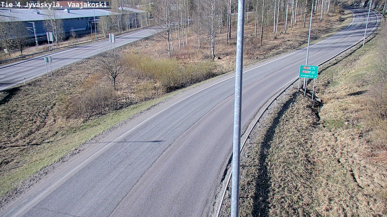 Weather Camera Image Road 4 Jyväskylä, Vaajakoski, Jyväskylä, Keski-Suomi