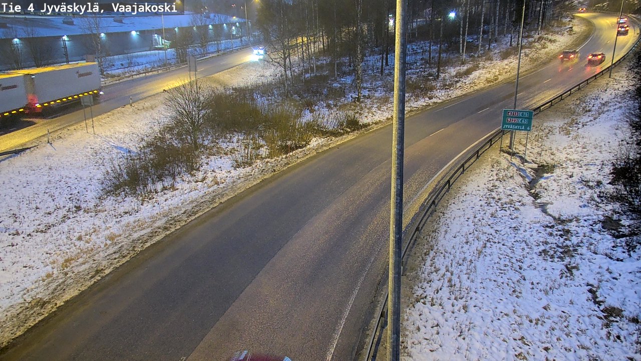 Weather Camera Image Väg 4 Jyväskylä, Vaajakoski, Jyväskylä, Keski-Suomi