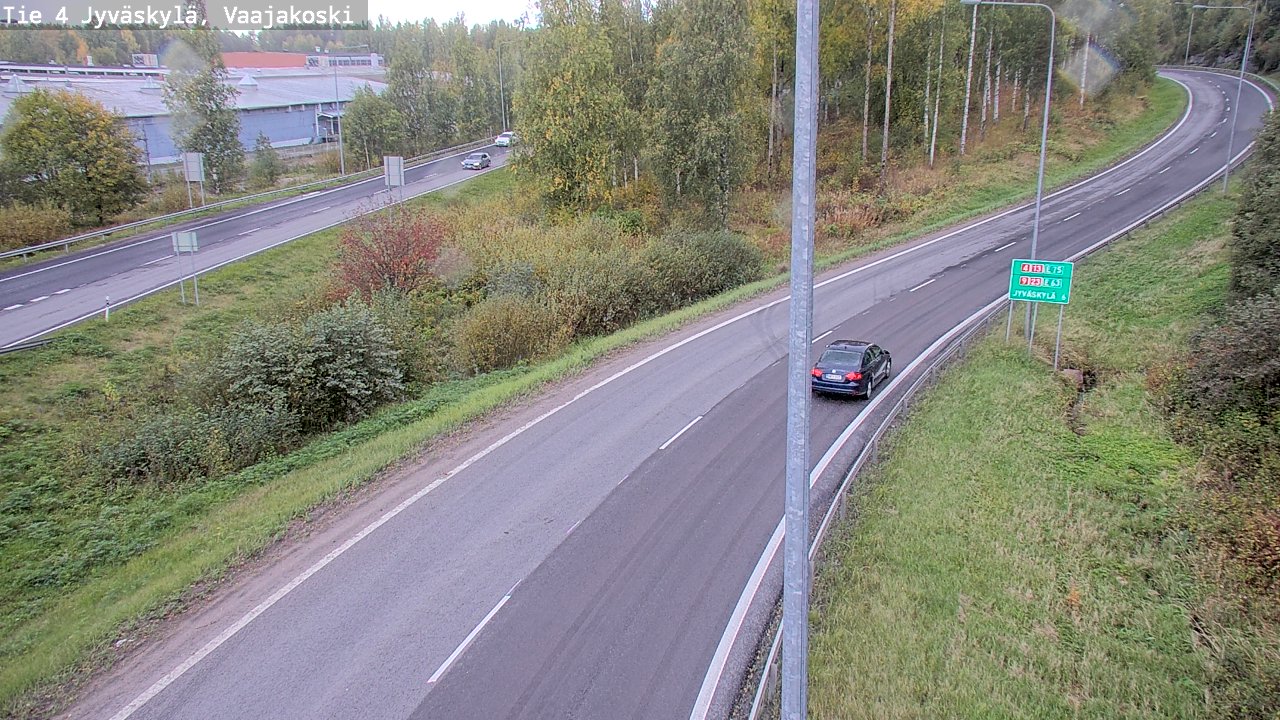 Weather Camera Image Road 4 Jyväskylä, Vaajakoski, Jyväskylä, Keski-Suomi