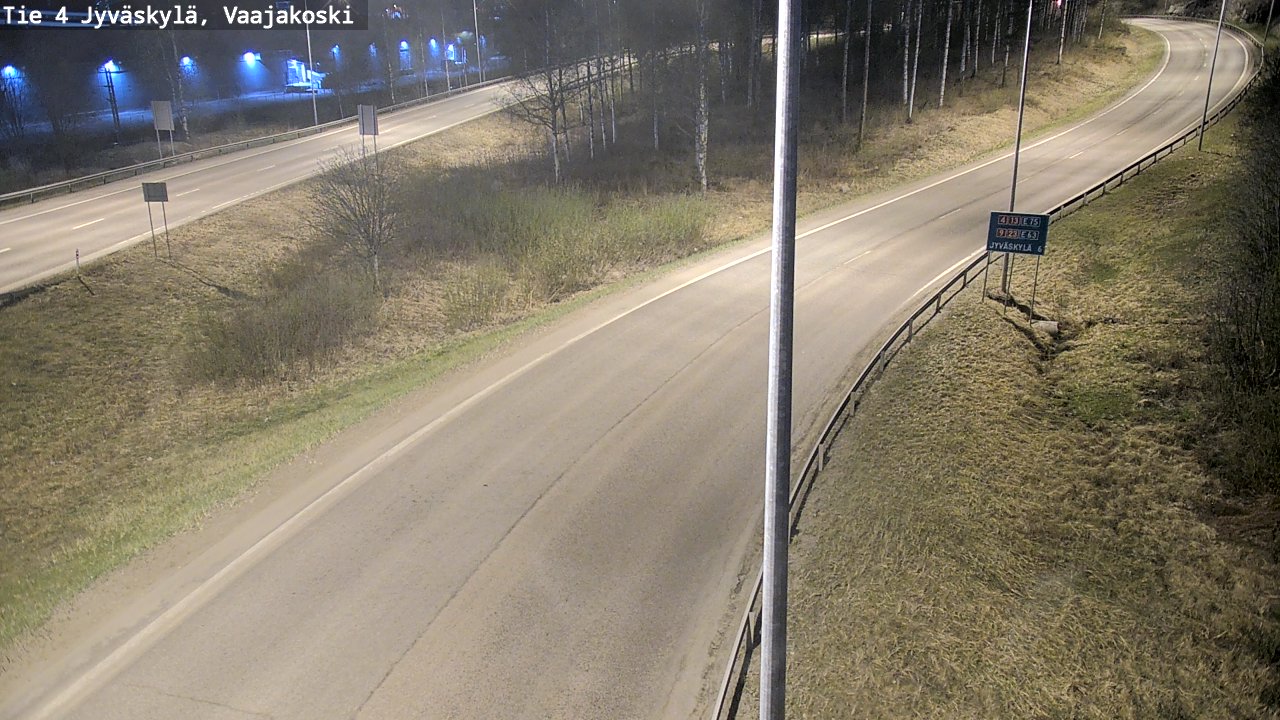 Weather Camera Image Road 4 Jyväskylä, Vaajakoski, Jyväskylä, Keski-Suomi