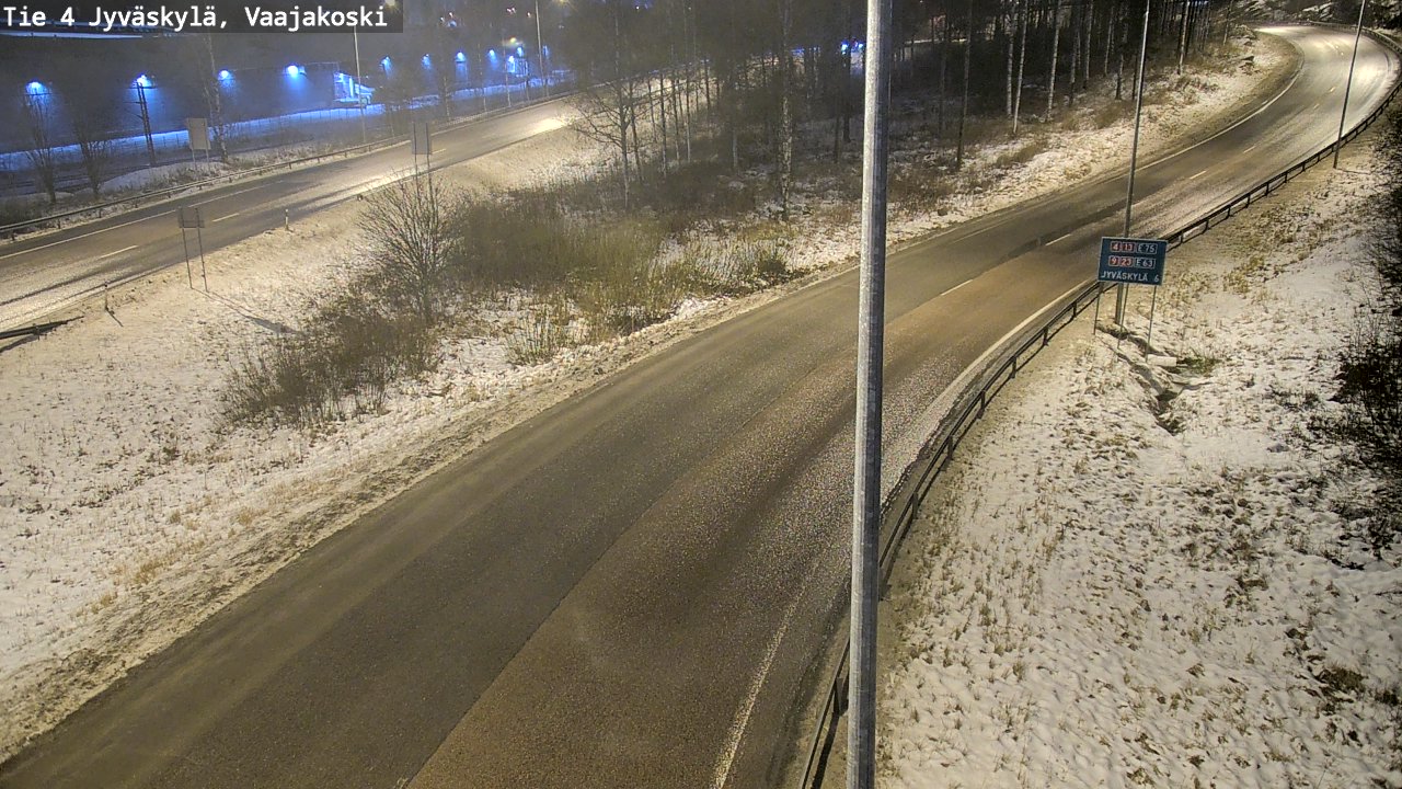 Weather Camera Image Väg 4 Jyväskylä, Vaajakoski, Jyväskylä, Keski-Suomi
