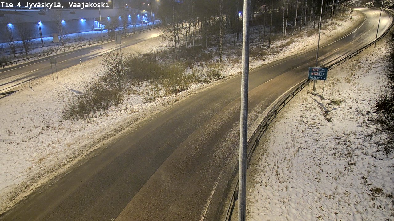 Weather Camera Image Väg 4 Jyväskylä, Vaajakoski, Jyväskylä, Keski-Suomi