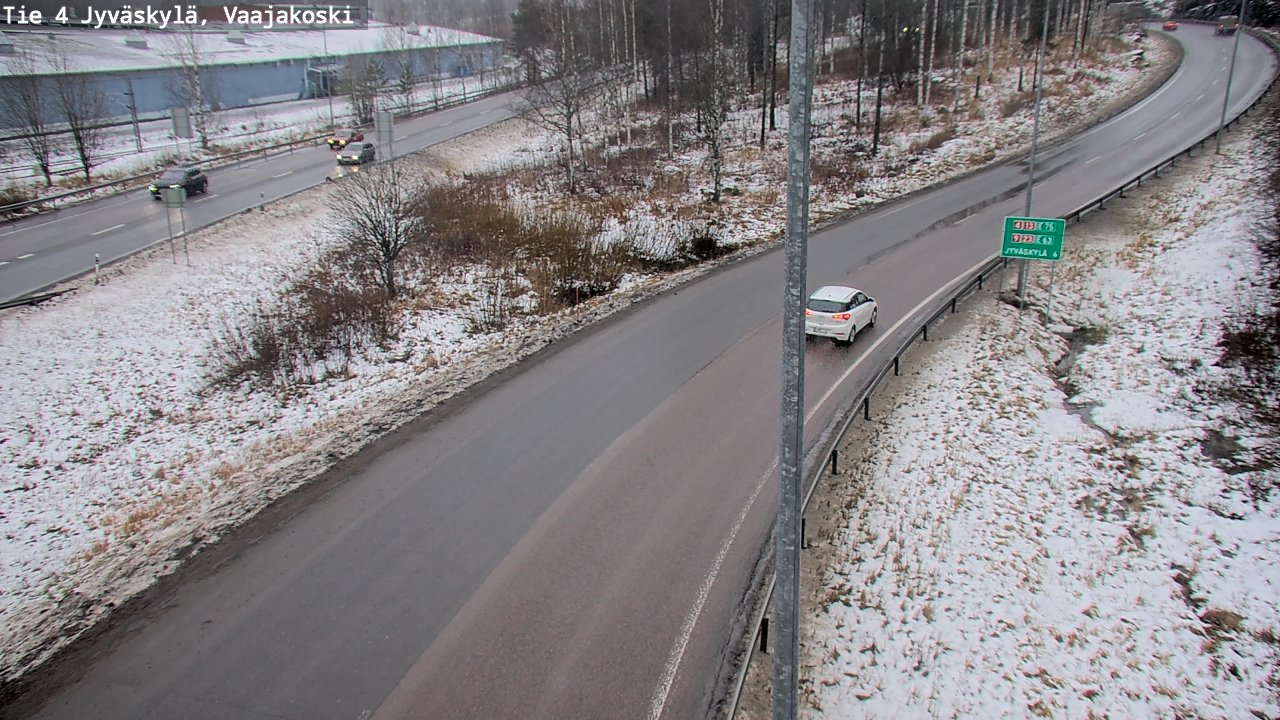 Weather Camera Image Väg 4 Jyväskylä, Vaajakoski, Jyväskylä, Keski-Suomi