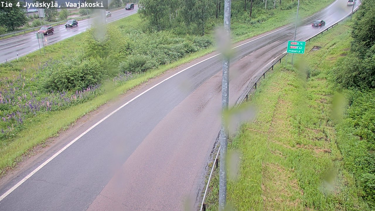 Weather Camera Image Väg 4 Jyväskylä, Vaajakoski, Jyväskylä, Keski-Suomi
