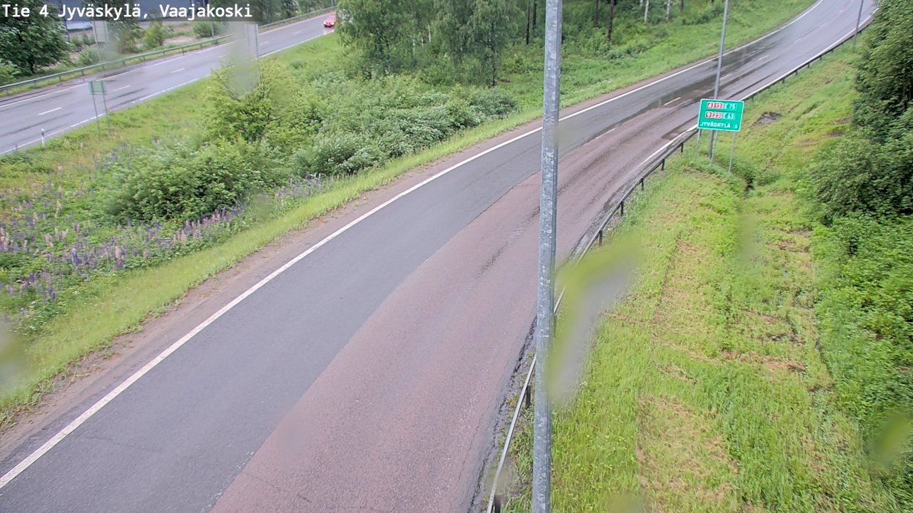Weather Camera Image Väg 4 Jyväskylä, Vaajakoski, Jyväskylä, Keski-Suomi
