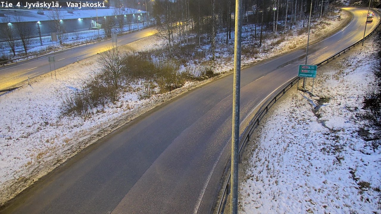 Weather Camera Image Väg 4 Jyväskylä, Vaajakoski, Jyväskylä, Keski-Suomi