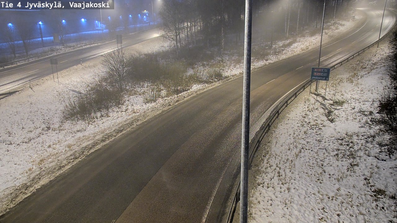 Weather Camera Image Väg 4 Jyväskylä, Vaajakoski, Jyväskylä, Keski-Suomi