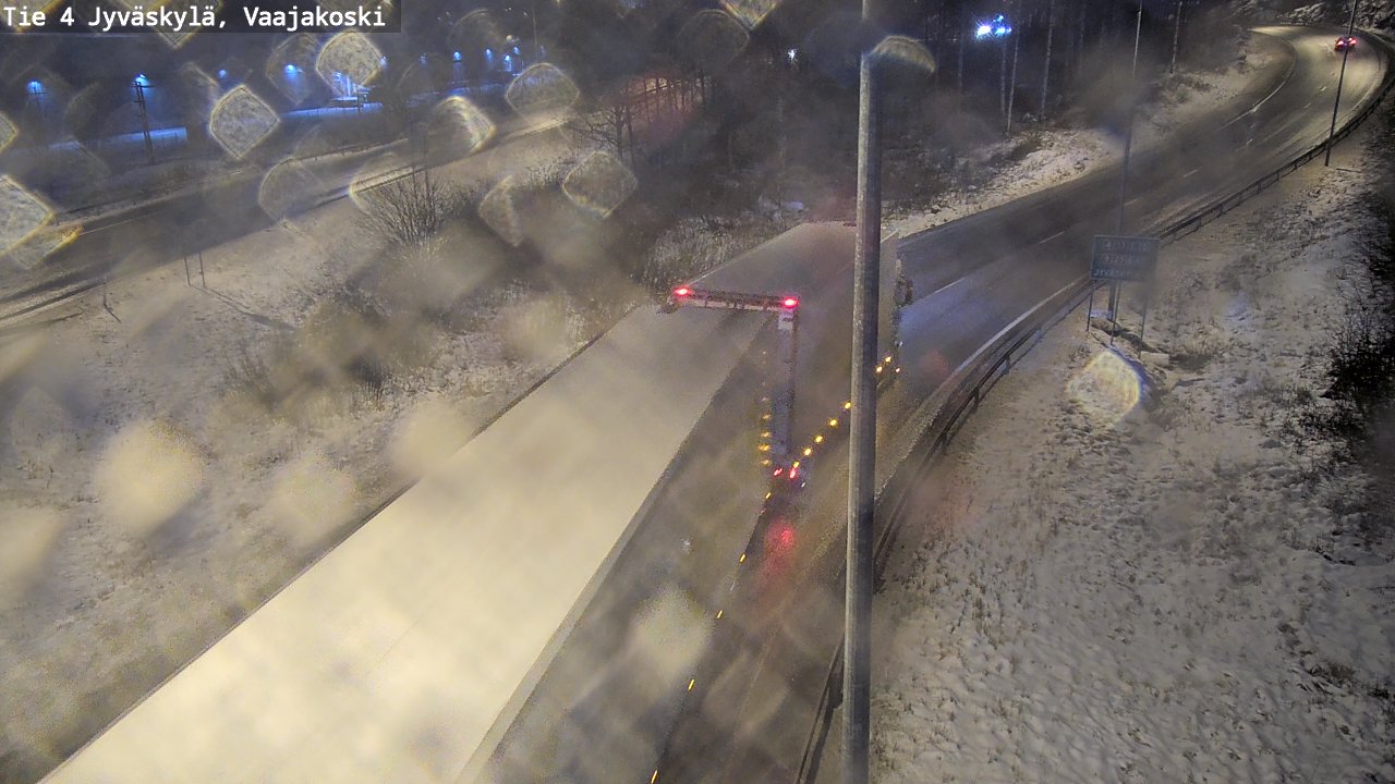 Weather Camera Image Väg 4 Jyväskylä, Vaajakoski, Jyväskylä, Keski-Suomi