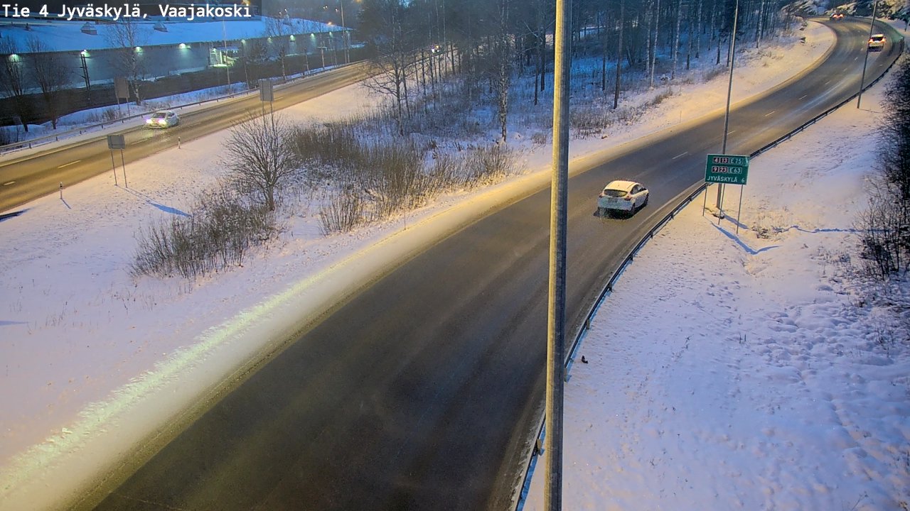 Weather Camera Image Road 4 Jyväskylä, Vaajakoski, Jyväskylä, Keski-Suomi