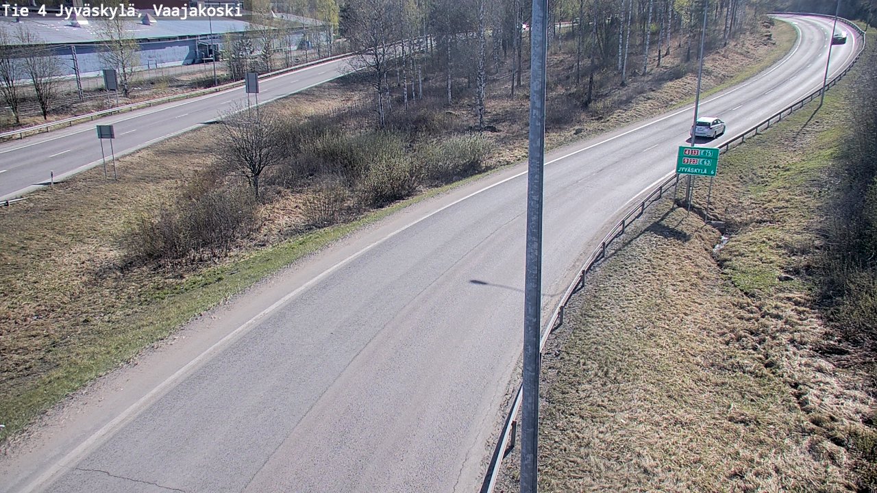 Weather Camera Image Road 4 Jyväskylä, Vaajakoski, Jyväskylä, Keski-Suomi