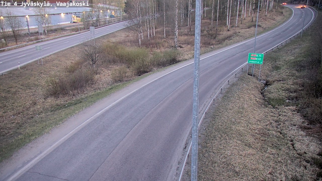 Weather Camera Image Road 4 Jyväskylä, Vaajakoski, Jyväskylä, Keski-Suomi