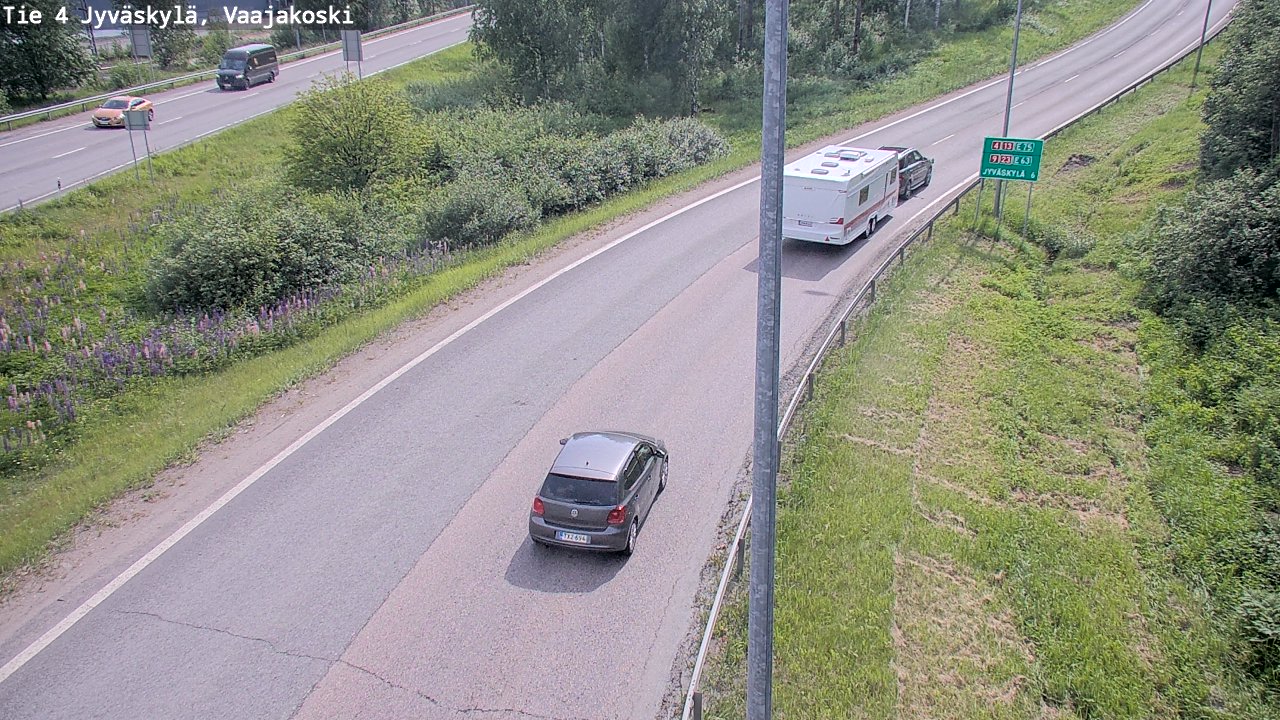 Kelikamerat Kuva Tie 4 Jyväskylä, Vaajakoski, Jyväskylä, Keski-Suomi
