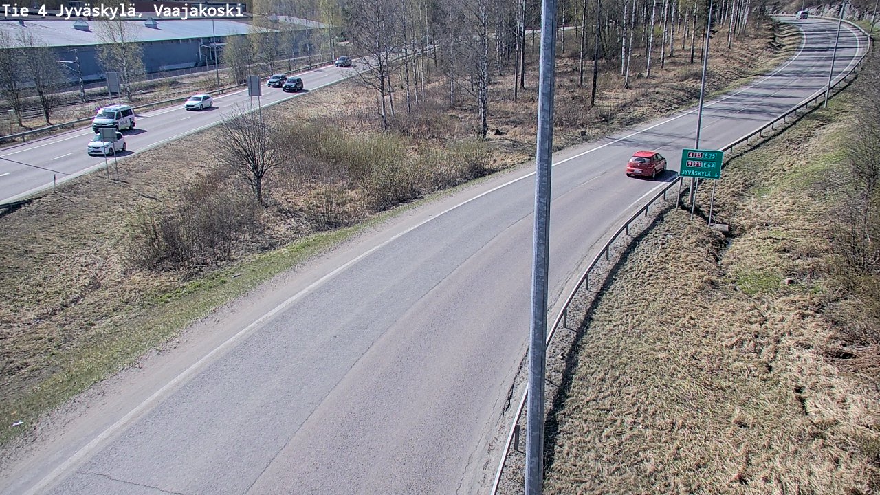 Weather Camera Image Road 4 Jyväskylä, Vaajakoski, Jyväskylä, Keski-Suomi