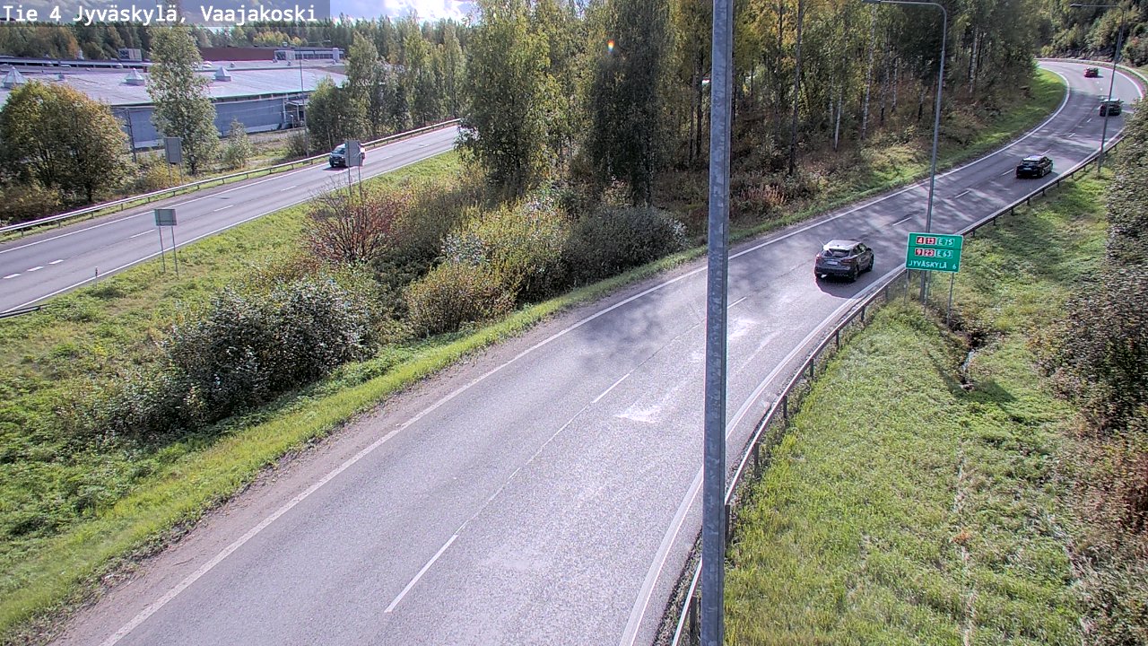 Weather Camera Image Road 4 Jyväskylä, Vaajakoski, Jyväskylä, Keski-Suomi