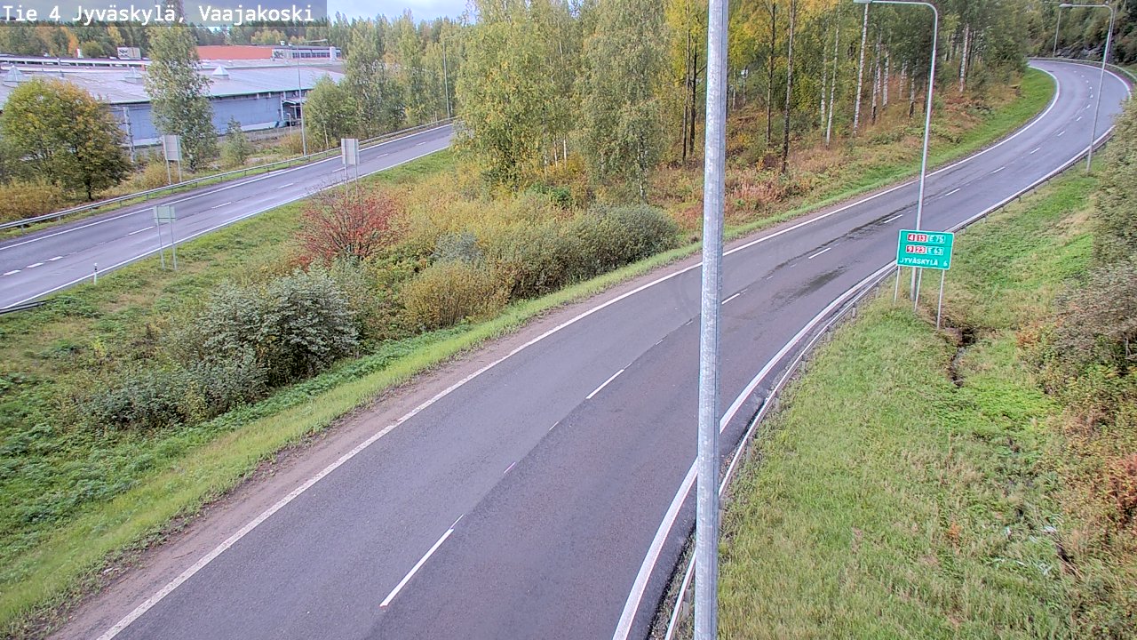 Weather Camera Image Road 4 Jyväskylä, Vaajakoski, Jyväskylä, Keski-Suomi