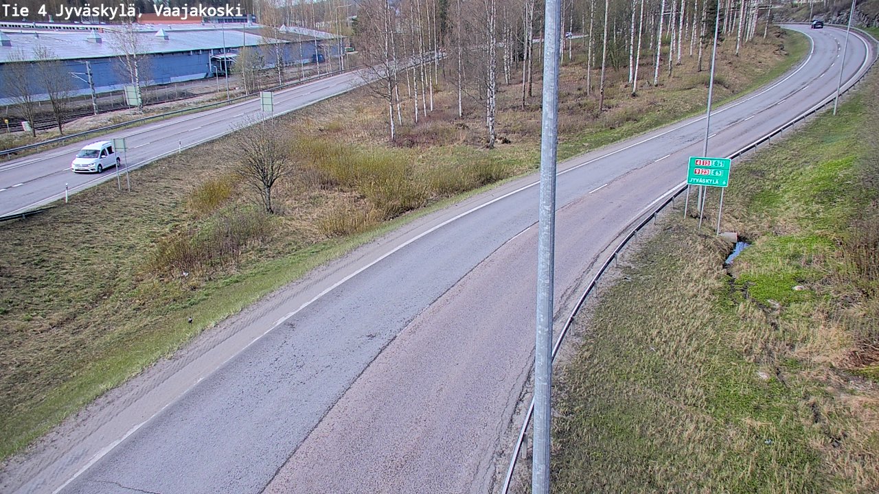 Weather Camera Image Road 4 Jyväskylä, Vaajakoski, Jyväskylä, Keski-Suomi