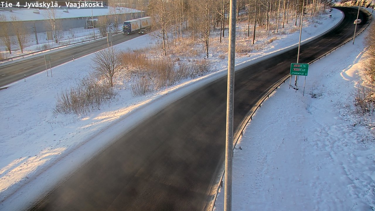Weather Camera Image Road 4 Jyväskylä, Vaajakoski, Jyväskylä, Keski-Suomi