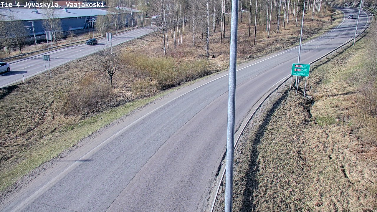 Weather Camera Image Road 4 Jyväskylä, Vaajakoski, Jyväskylä, Keski-Suomi
