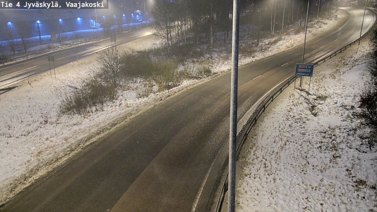 Weather Camera Image Väg 4 Jyväskylä, Vaajakoski, Jyväskylä, Keski-Suomi