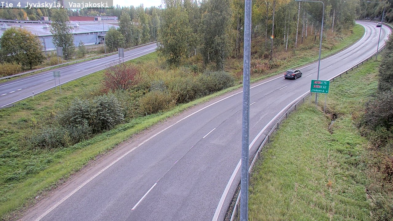 Weather Camera Image Road 4 Jyväskylä, Vaajakoski, Jyväskylä, Keski-Suomi