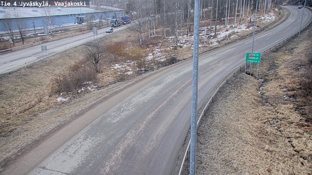 Weather Camera Image Road 4 Jyväskylä, Vaajakoski, Jyväskylä, Keski-Suomi