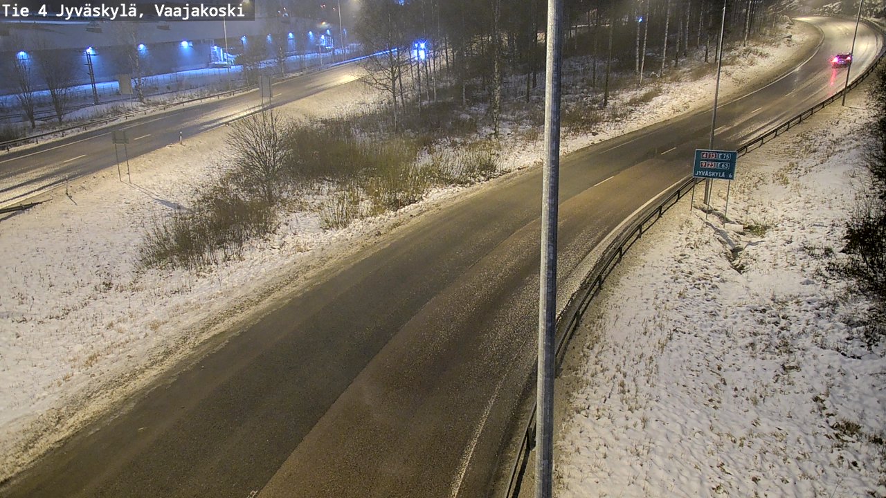 Weather Camera Image Väg 4 Jyväskylä, Vaajakoski, Jyväskylä, Keski-Suomi