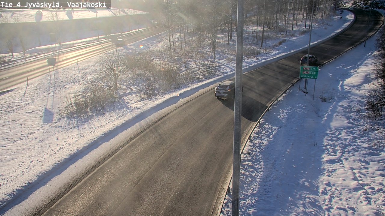 Weather Camera Image Road 4 Jyväskylä, Vaajakoski, Jyväskylä, Keski-Suomi