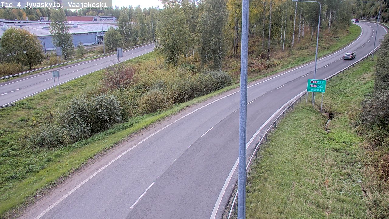 Weather Camera Image Road 4 Jyväskylä, Vaajakoski, Jyväskylä, Keski-Suomi