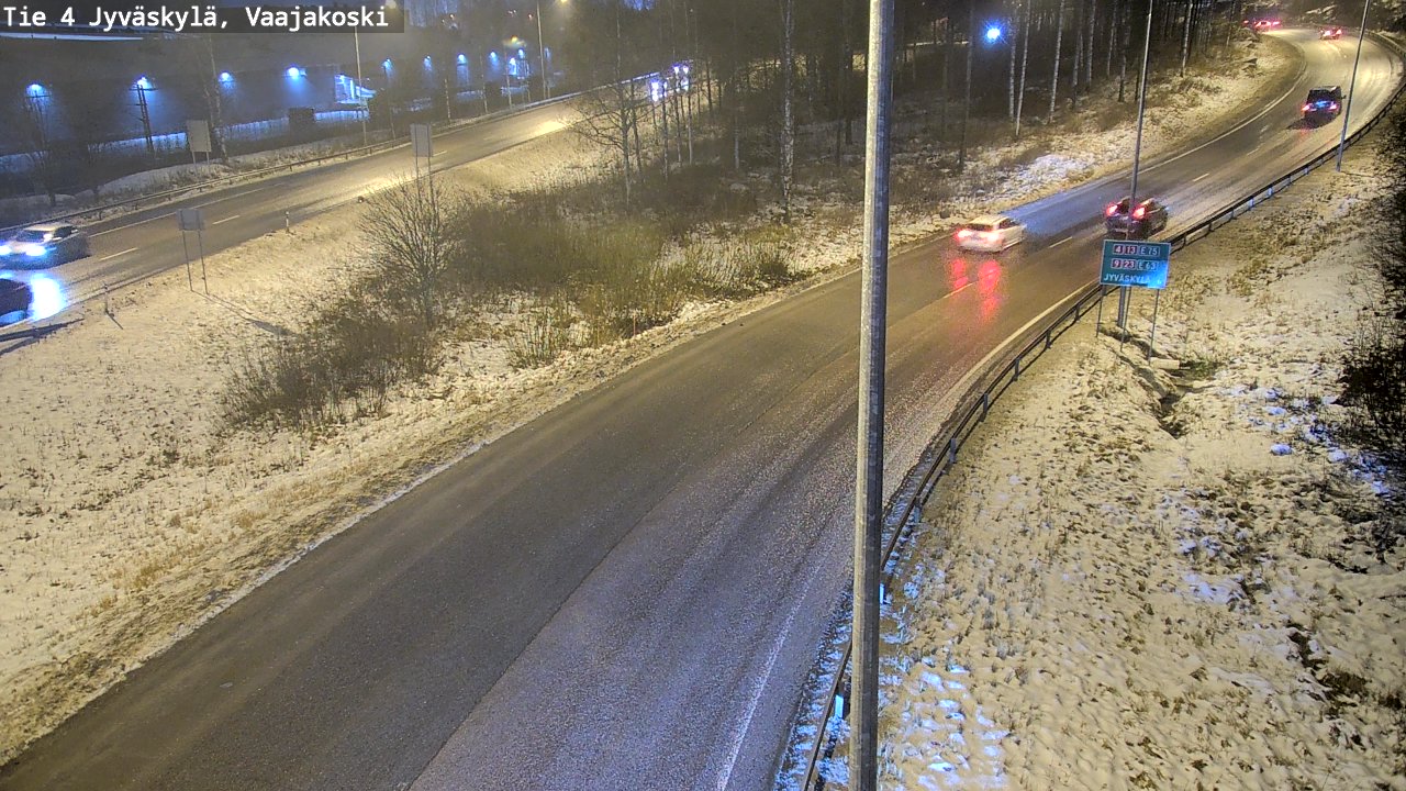 Weather Camera Image Väg 4 Jyväskylä, Vaajakoski, Jyväskylä, Keski-Suomi