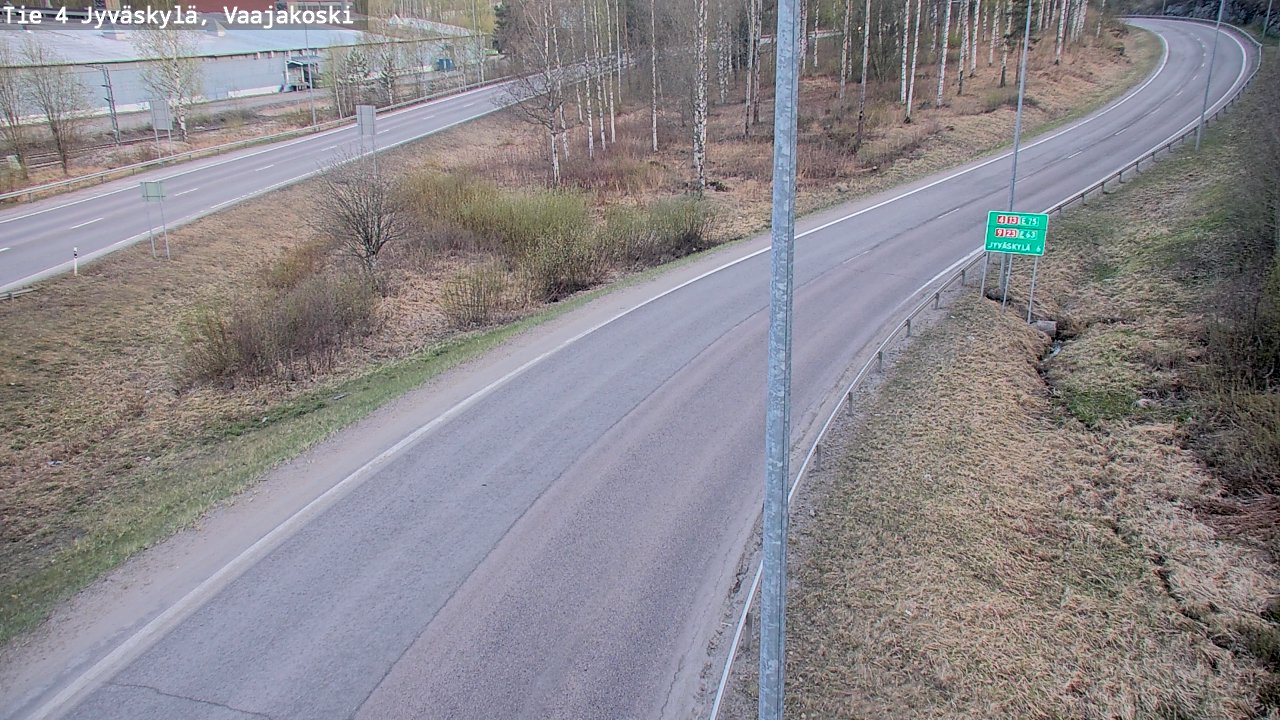 Weather Camera Image Road 4 Jyväskylä, Vaajakoski, Jyväskylä, Keski-Suomi