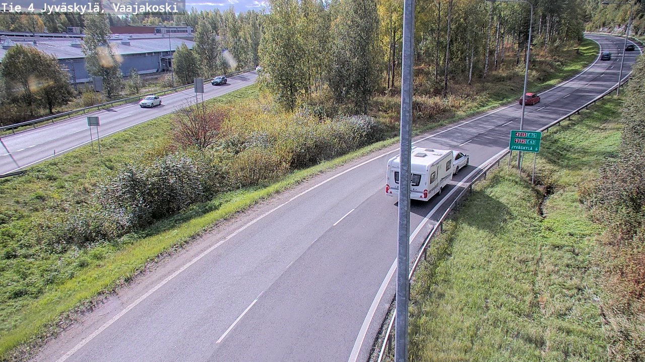 Kelikamerat Kuva Tie 4 Jyväskylä, Vaajakoski, Jyväskylä, Keski-Suomi