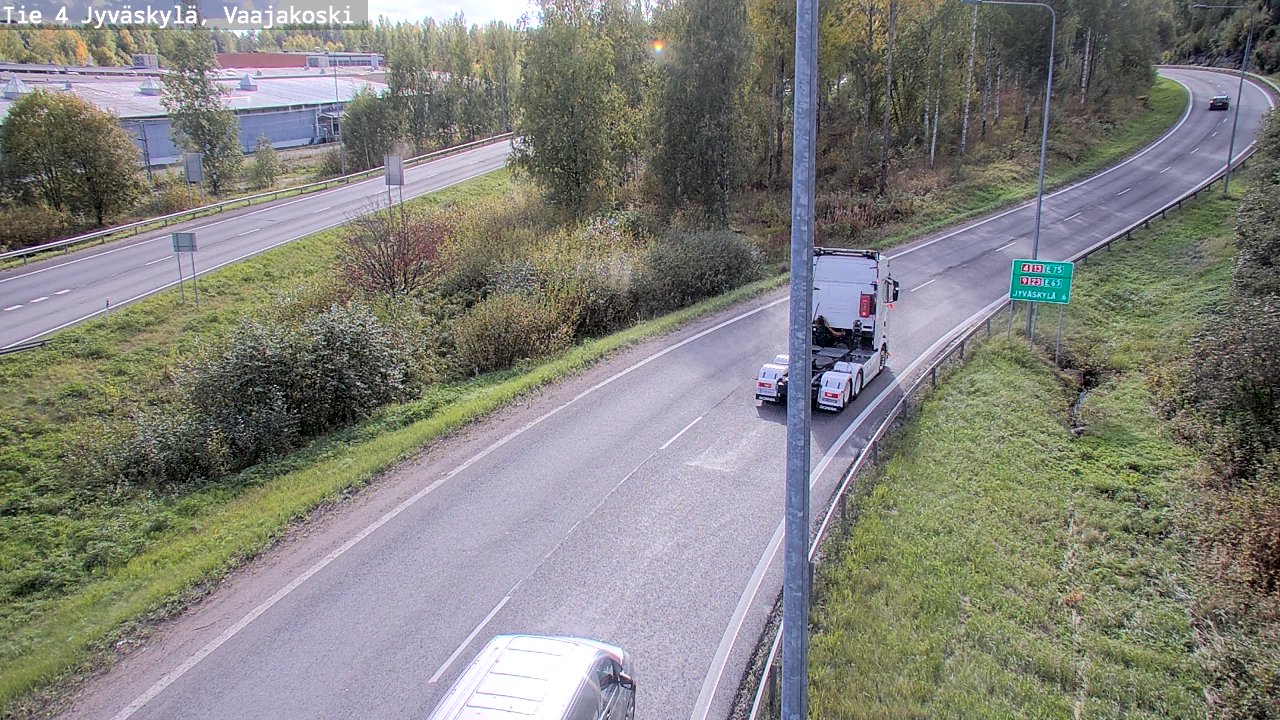 Weather Camera Image Road 4 Jyväskylä, Vaajakoski, Jyväskylä, Keski-Suomi