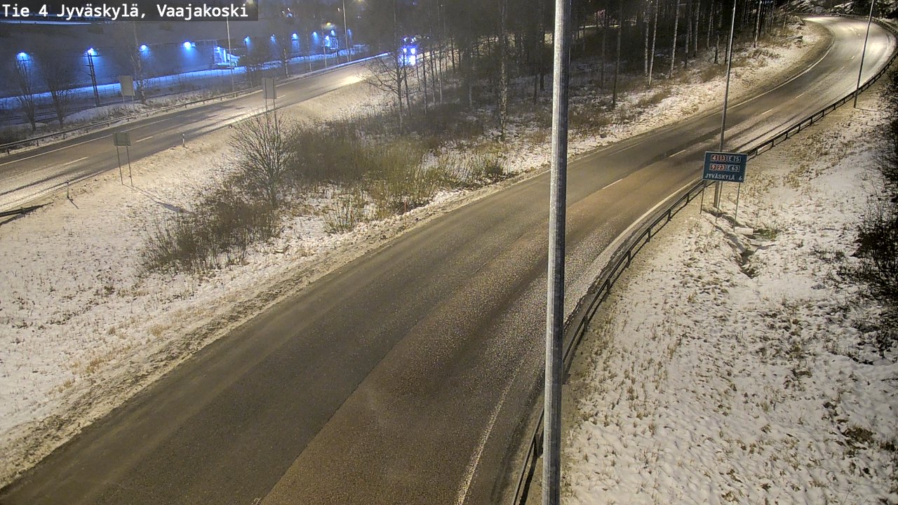 Weather Camera Image Väg 4 Jyväskylä, Vaajakoski, Jyväskylä, Keski-Suomi