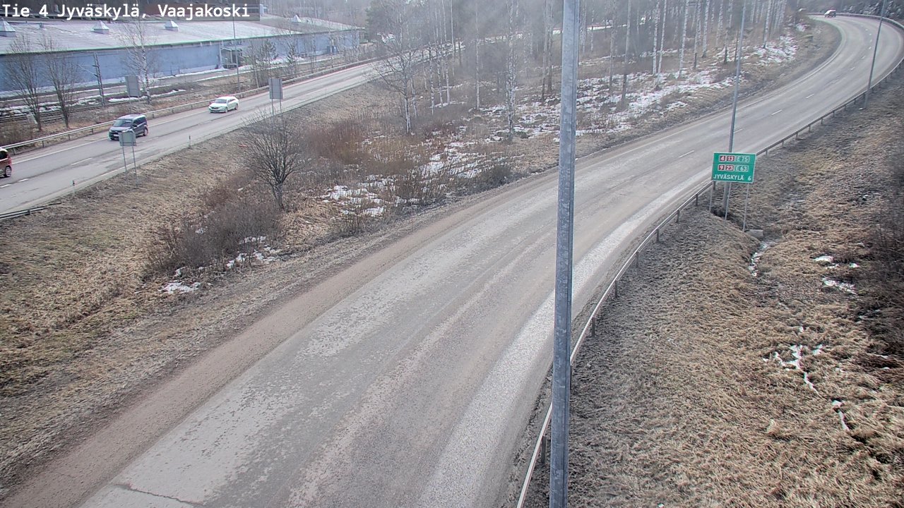 Weather Camera Image Road 4 Jyväskylä, Vaajakoski, Jyväskylä, Keski-Suomi