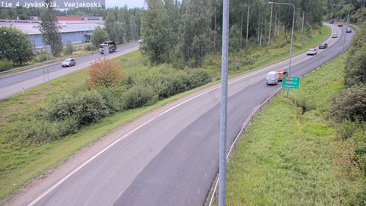 Weather Camera Image Road 4 Jyväskylä, Vaajakoski, Jyväskylä, Keski-Suomi
