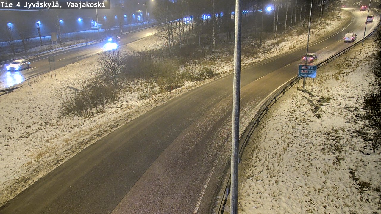 Weather Camera Image Väg 4 Jyväskylä, Vaajakoski, Jyväskylä, Keski-Suomi