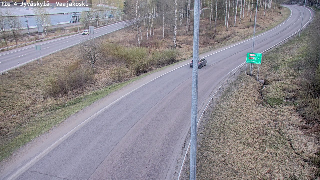 Weather Camera Image Road 4 Jyväskylä, Vaajakoski, Jyväskylä, Keski-Suomi
