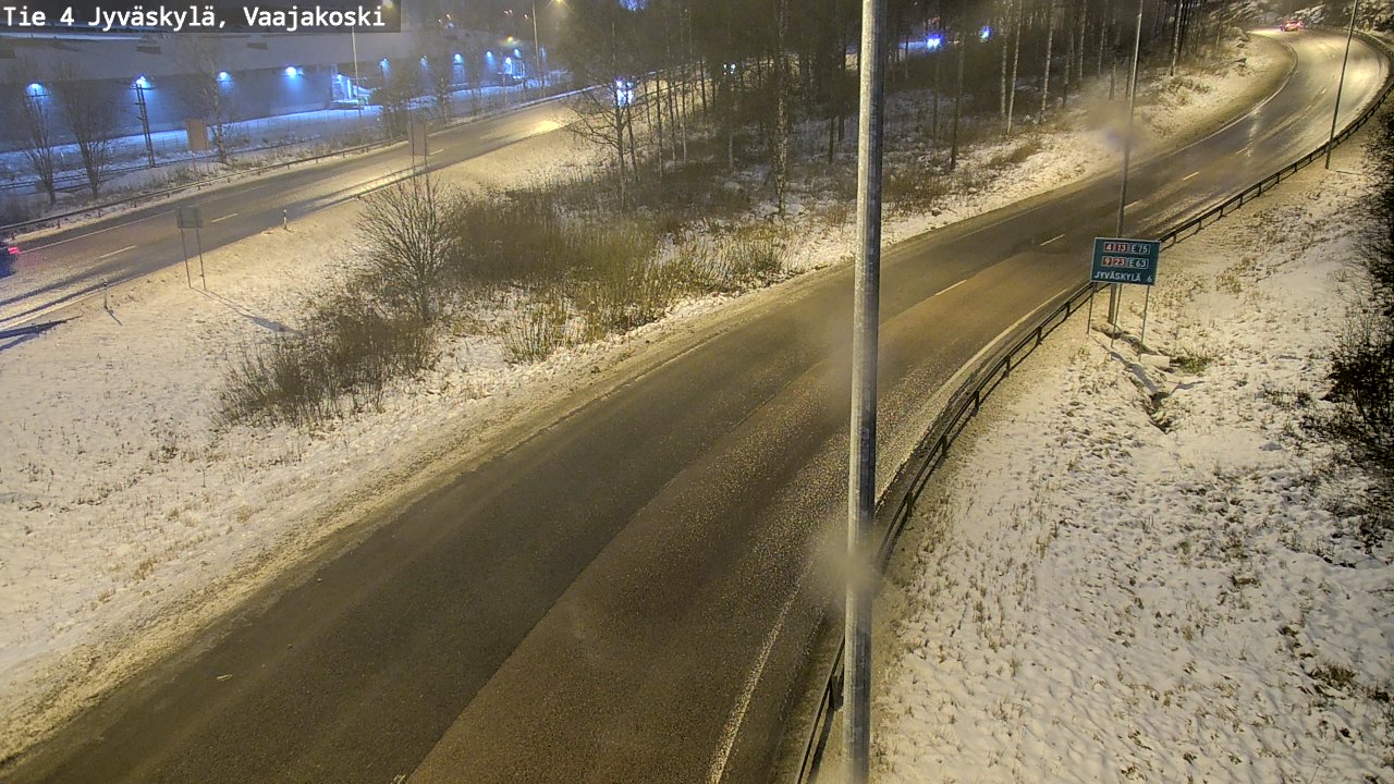 Weather Camera Image Väg 4 Jyväskylä, Vaajakoski, Jyväskylä, Keski-Suomi
