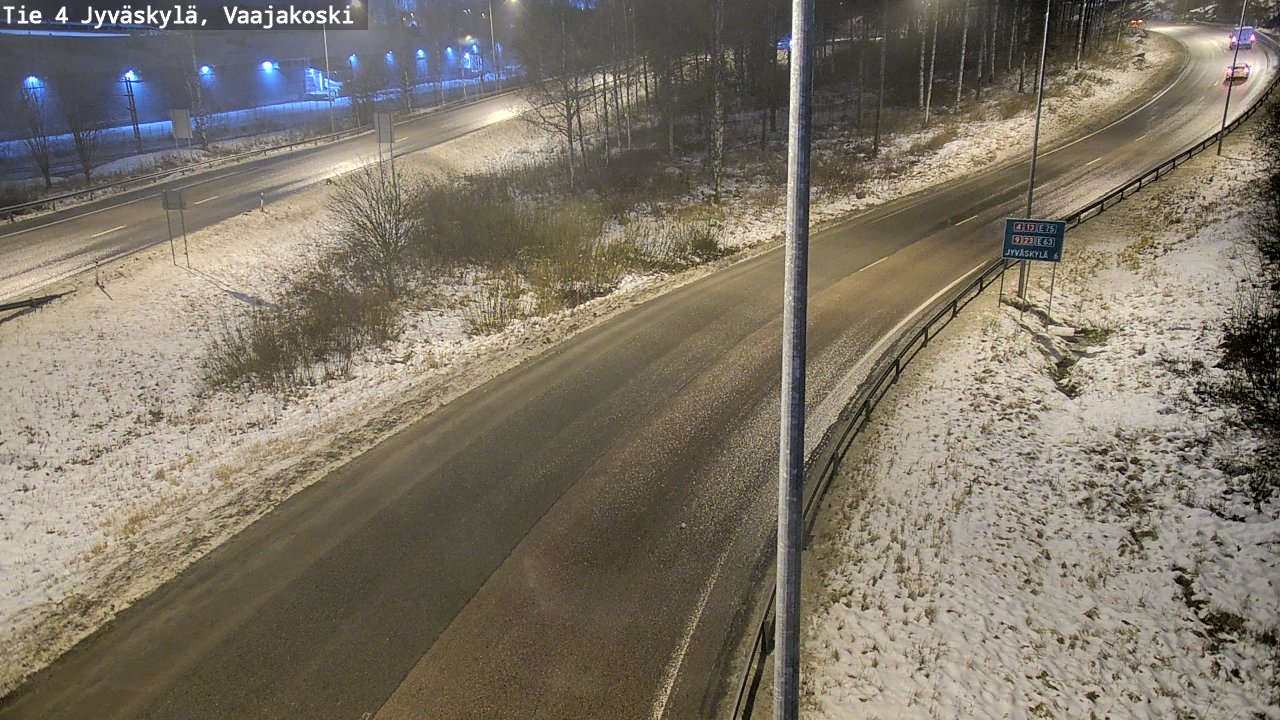 Weather Camera Image Väg 4 Jyväskylä, Vaajakoski, Jyväskylä, Keski-Suomi