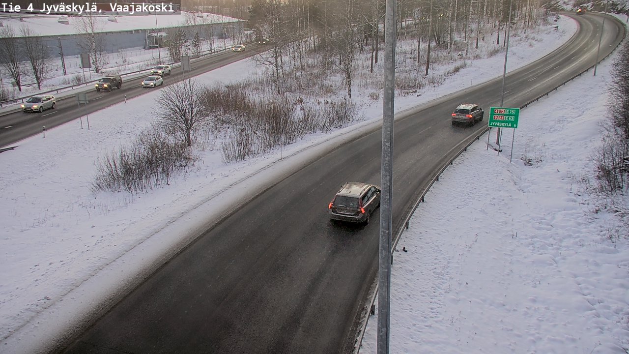 Weather Camera Image Road 4 Jyväskylä, Vaajakoski, Jyväskylä, Keski-Suomi