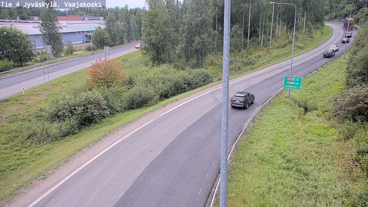 Weather Camera Image Road 4 Jyväskylä, Vaajakoski, Jyväskylä, Keski-Suomi