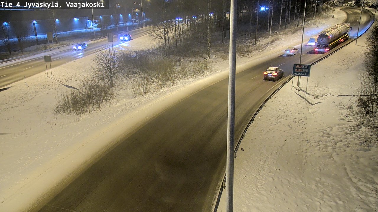 Weather Camera Image Road 4 Jyväskylä, Vaajakoski, Jyväskylä, Keski-Suomi