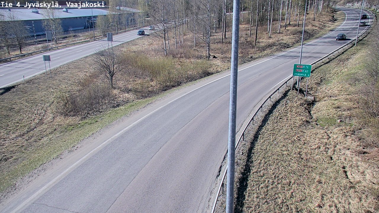 Weather Camera Image Road 4 Jyväskylä, Vaajakoski, Jyväskylä, Keski-Suomi
